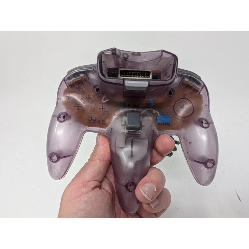 OEM Nintendo 64 N64 Atomic Purple Controller NUS-005 Damaged Cord Parts Repair